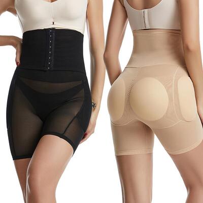 Body shaping high waisted and waist cinching pants with