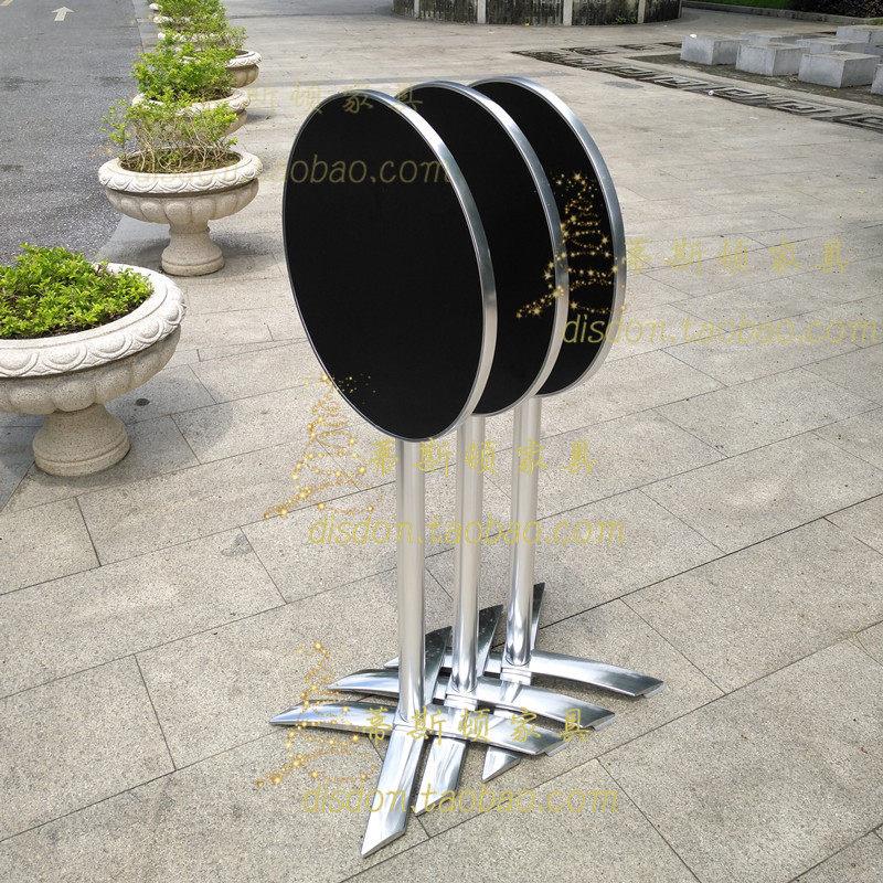 现代折叠吧台圆桌收纳叠放酒会高脚桌庆典展会鸡尾酒桌黑色酒吧台