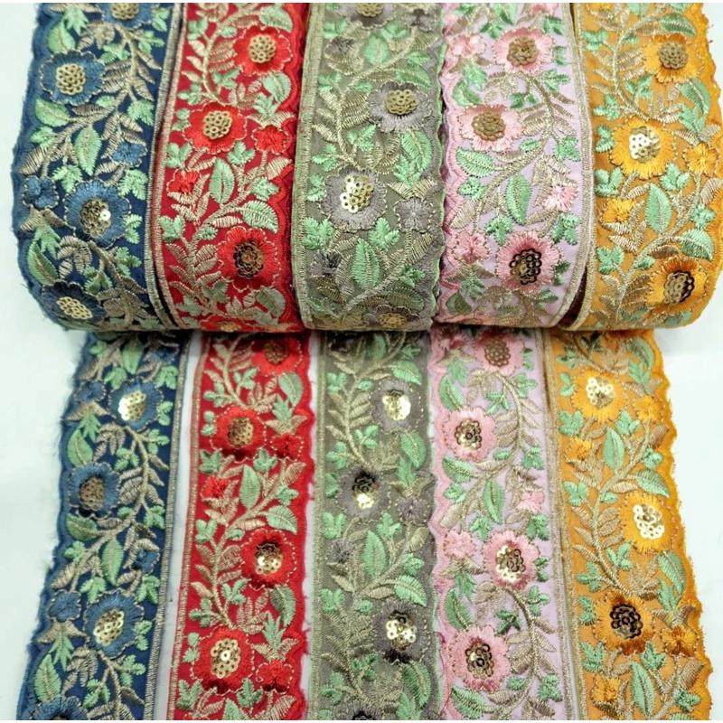 新款花边布料4.5CM宽民族风刺绣花边辅料服装饰品桌布家居软饰,居家布艺,花边,淘宝优惠券,粉丝福利购,淘宝优惠卷
