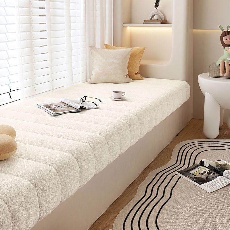 飘窗垫免洗高端轻奢欧式中式风格泰迪绒面料可拆洗布套窗台阳台垫