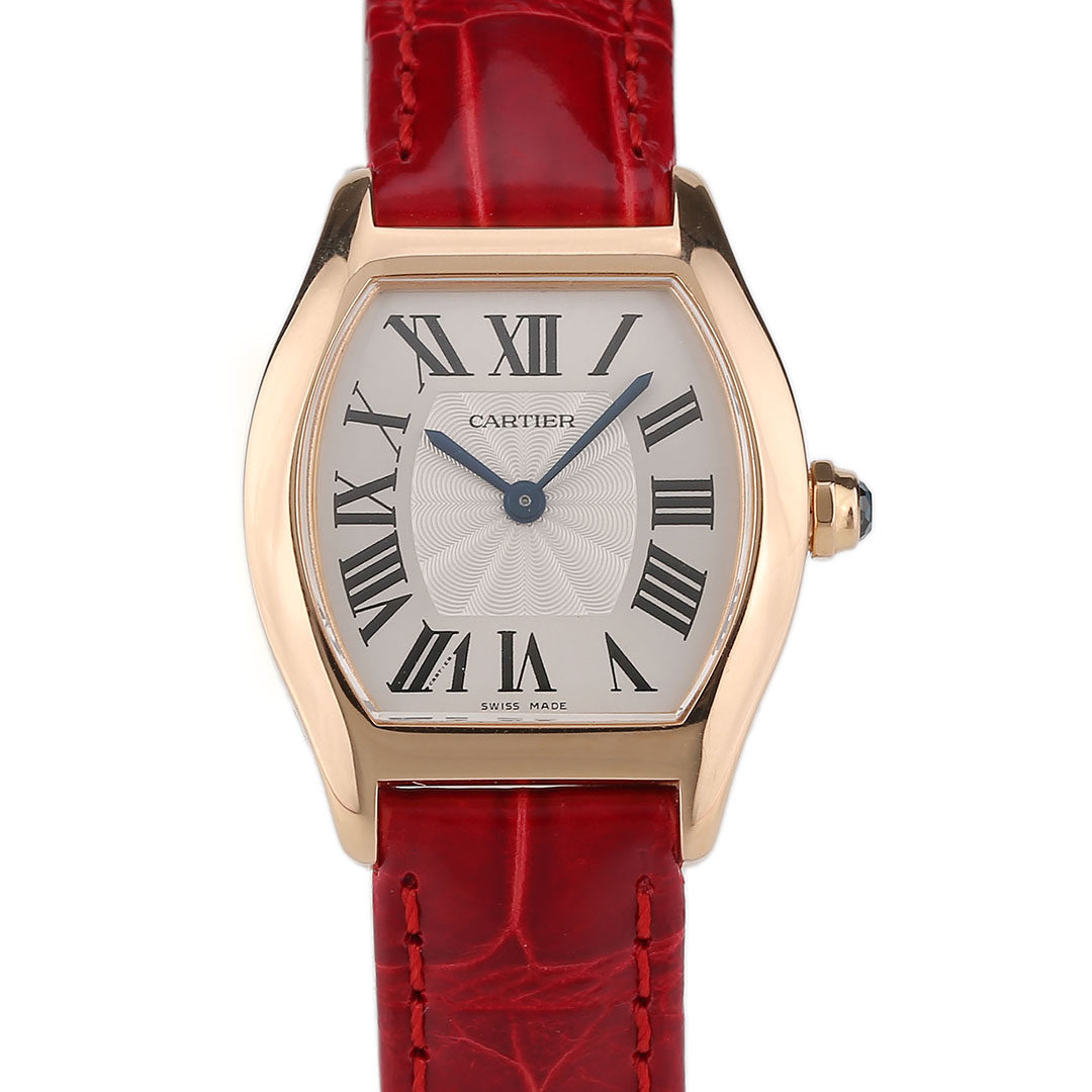 8新]卡地亚龟形玫瑰金30mm手动机械女表w1556360