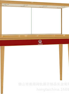 鸿钛新款橱窗首饰展示柜台厂家现货铝合金钢化玻璃陈列柜珠宝展柜