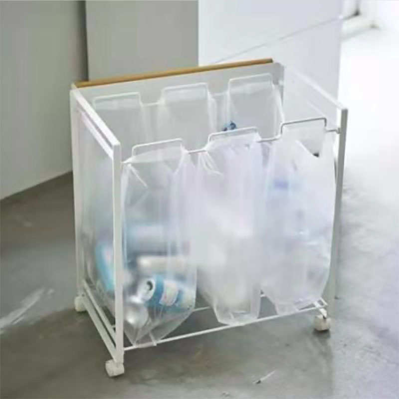 YAMAZAKI山崎实业日式移动式分类垃圾架挂垃圾袋挂架多功能收涛森