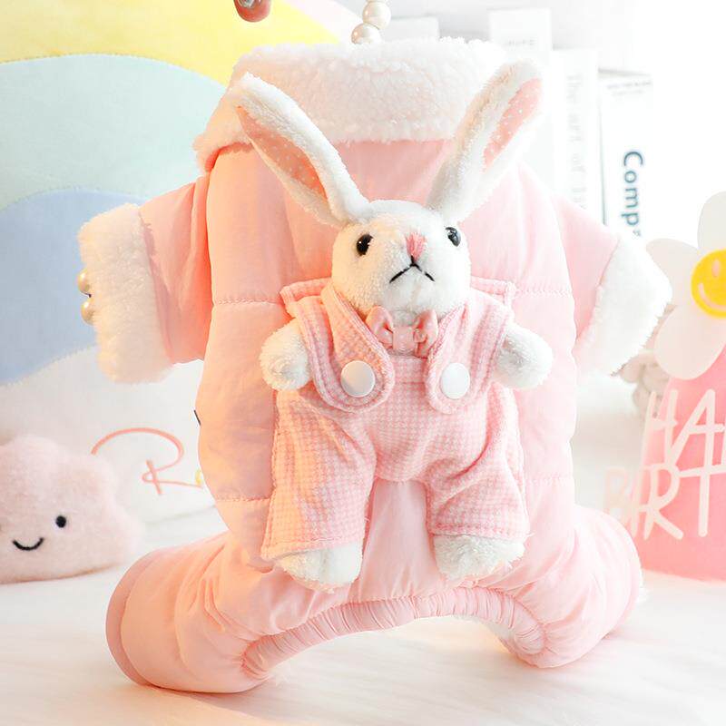 狗狗衣服秋冬装厚款背带立体兔包肚子护肚四脚小型犬泰迪宠物4826