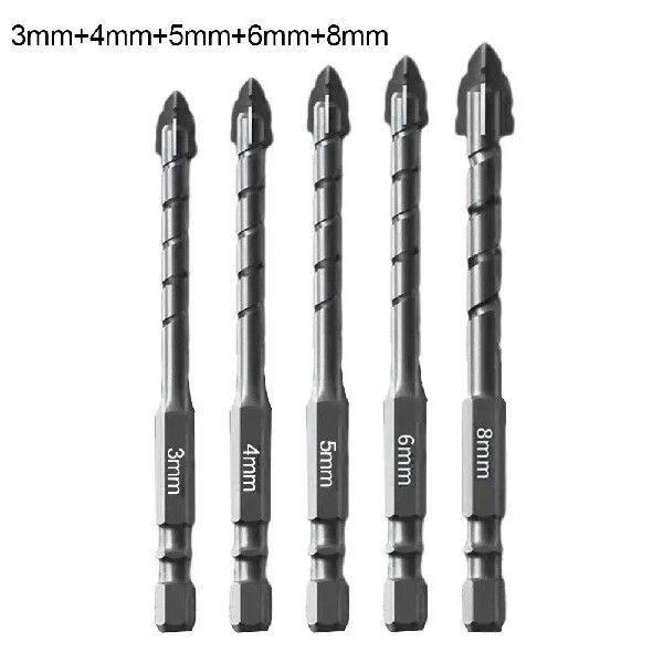 Eccentric Drill Bit Set of 5 Perfect for Drilling Glass