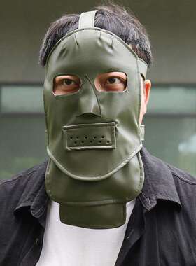 皮革面罩谜语人面具riddle mask搞怪蝙蝠侠装扮头套电影人物面具
