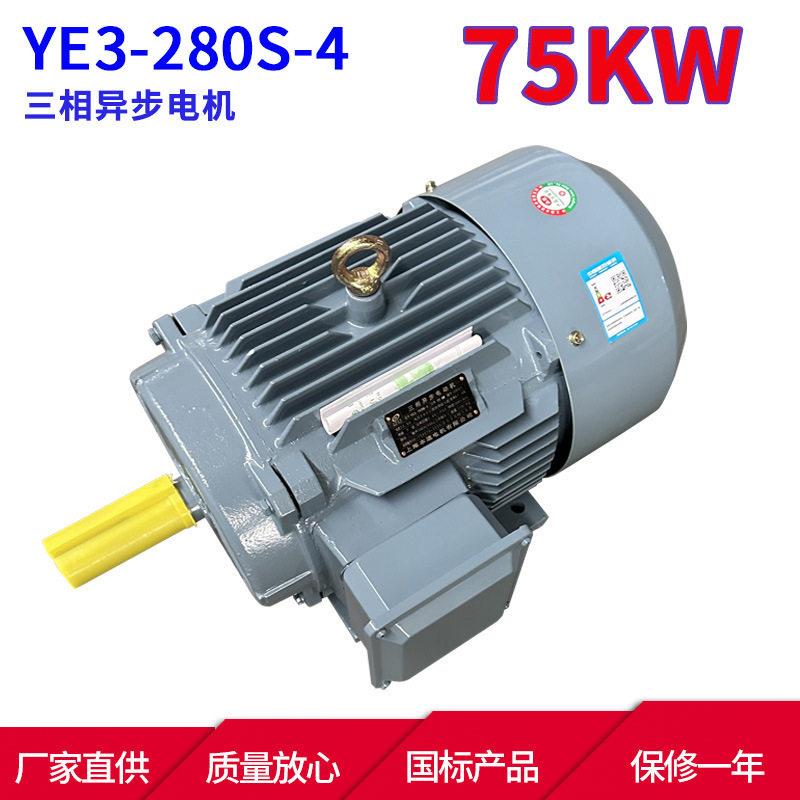 YE3系列马达三相异步电动机YE3-280S-2 75KW 2极三相异步电机本速