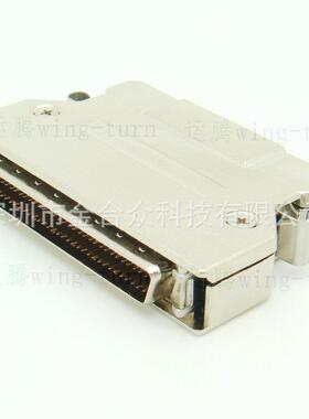 运腾FMD68M-ALSCSI连接器高密度HPDB68芯压线公头铁壳插头