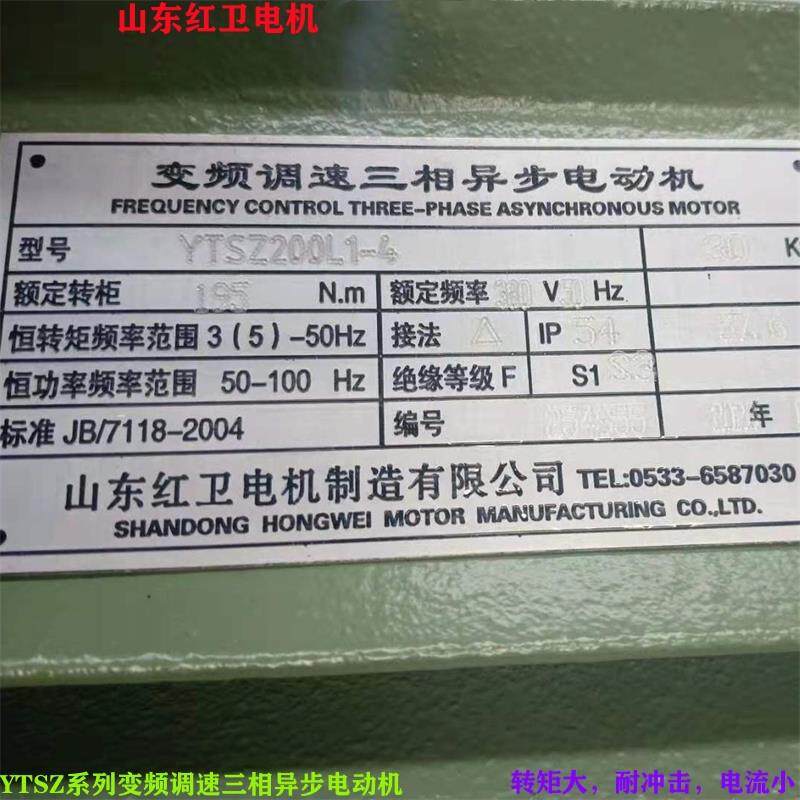 山东源头厂家直供YTSZ200L1-4/30W起重变频调速三相异步电动机