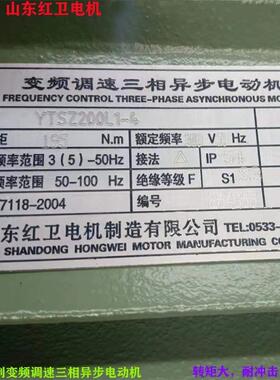 山东源头厂家直供YTSZ200L1-4/30W起重变频调速三相异步电动机
