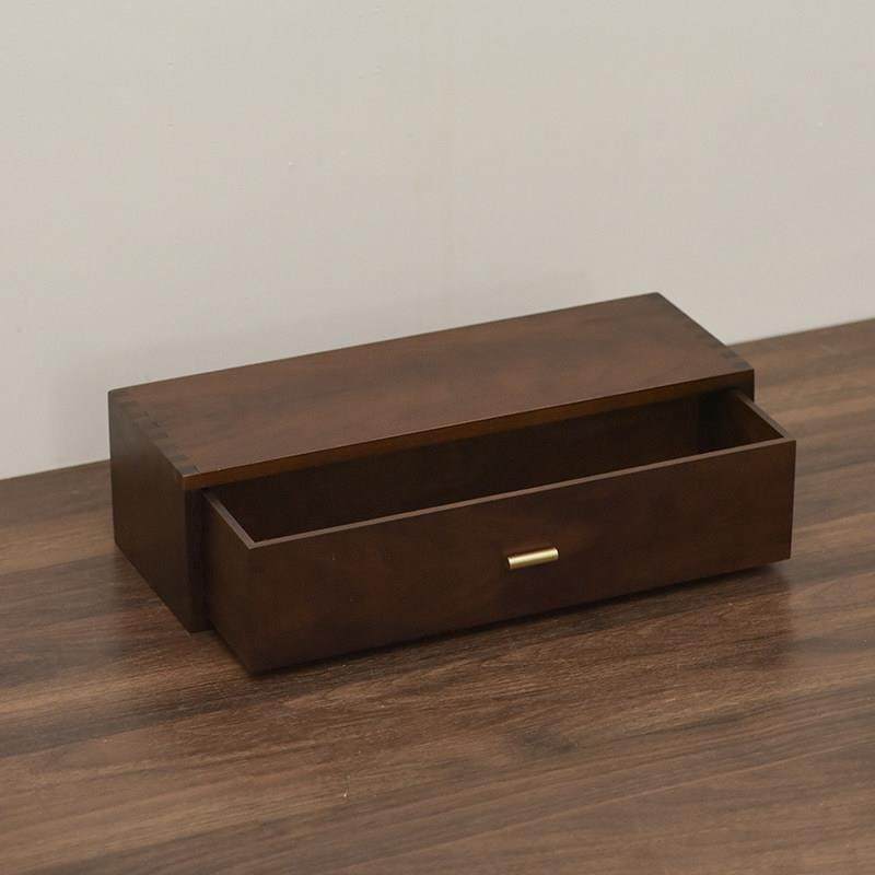 黑胡桃木抽屉式收纳盒高档精致实木大容量项链戒指耳环首饰盒送礼,收纳整理,桌面收纳盒,淘宝优惠券,粉丝福利购,淘宝优惠卷