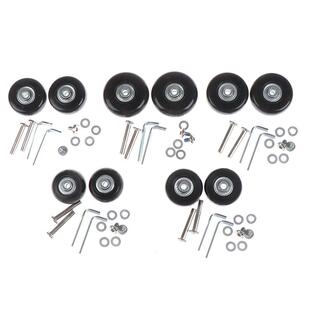 Suitcase 1Set Wheel Black with Wheels Luggage Replacement