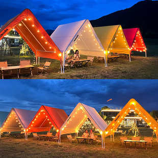 户外三角帐篷防水集市摆地摊遮阳棚营地餐饮露营烧烤室外休闲雨棚