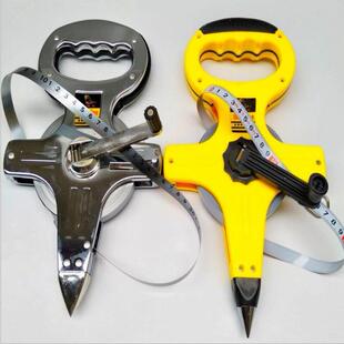 长刚尺 圆盘尺 钢架尺 顶嘴全铁长手提尺30米50m100米手动摇摆式