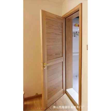 648新中式原木门实木静门音卧户室室内门门入平开门木门