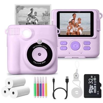 Mini Instant Print Camera for Kids Polaroid Style Thermal Ph
