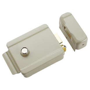 单头双头喷粉电控锁按钮旋钮滑轮勾利可选单元 门锁出租屋锁碰锁