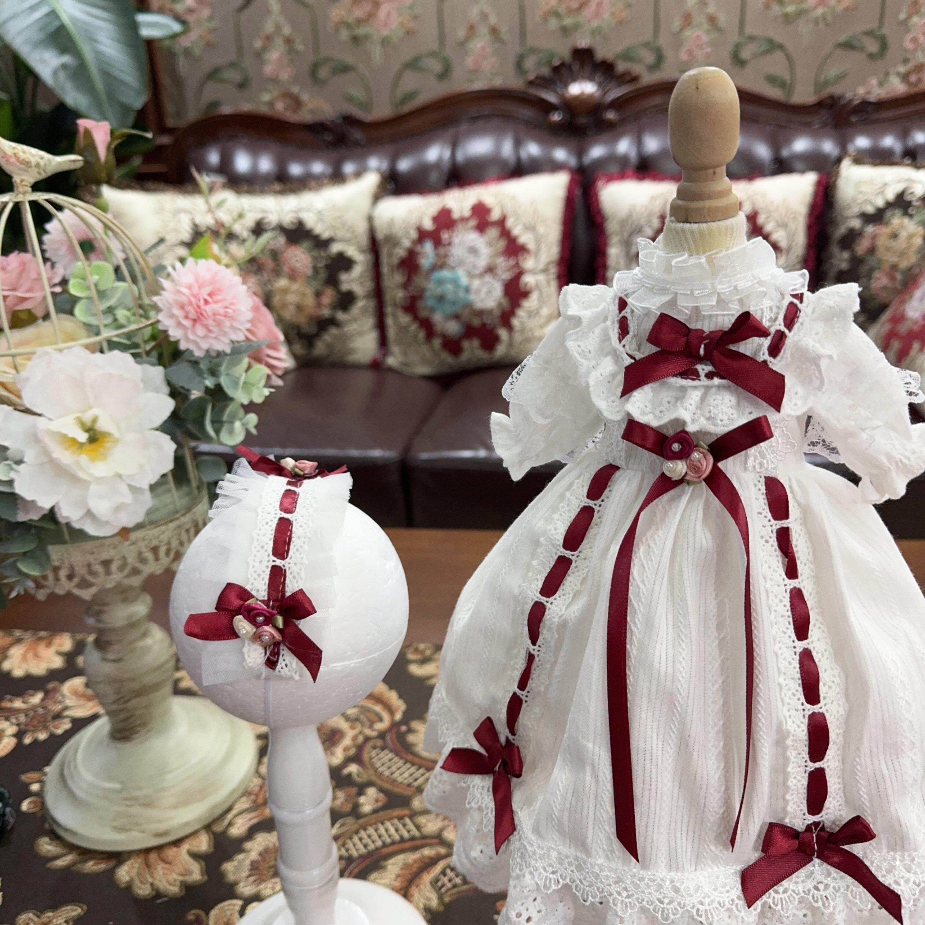 【Xmya】bjd娃衣 四六分裙子 巨婴洋装 大六分 小布沙龙 复古系