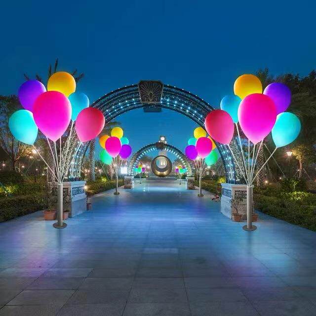 发光气球灯户外防水草坪景观灯公园街道商场美陈灯光秀节日装饰灯