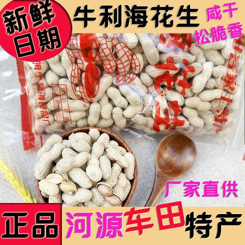 牛利海小粒花生500g盐焗盐水炒花生河源龙川车田特产花生客家咸干
