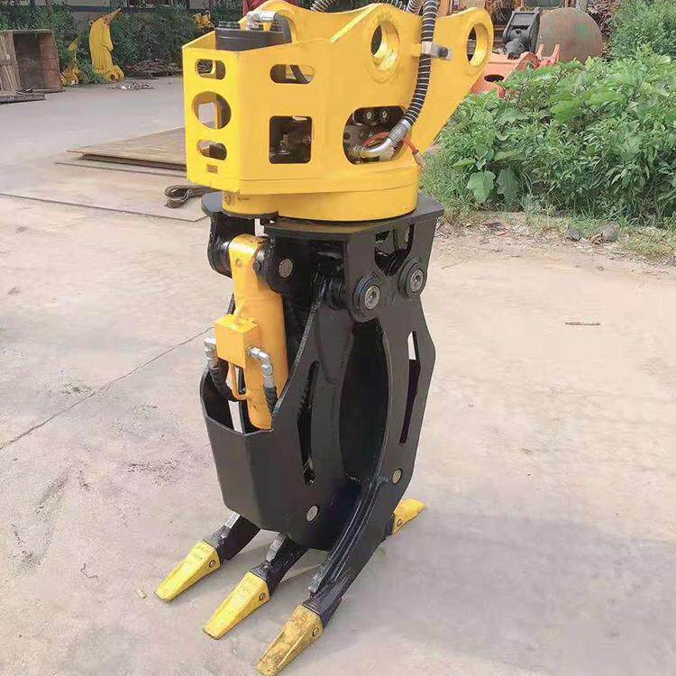 电动固定抓木机器 多功能液压挖机行车抓 经久耐用 动力大效率快