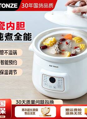 天际电炖锅陶瓷家用多功能炖汤煲汤锅小型定时全自动宝宝辅食锅