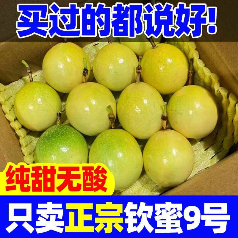 正宗广西钦蜜9号黄金百香果当季新鲜采摘爆汁甜孕妇水果