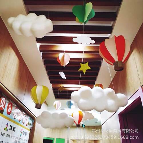 泡沫仿真立体云朵道TMZ橱窗装饰具场中庭装场景布置商幼儿园吊饰
