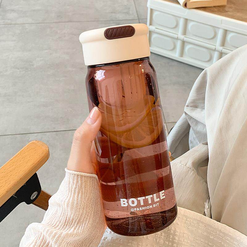 水杯女新款2024大容量高颜值成人学生便携带刻度夏天泡茶塑料杯子