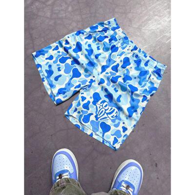 R 39511 Elastic Print Women's Shorts 松紧数码印花女士短裤