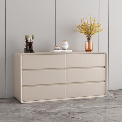 10w+人在看白色奶油风多层储物十斗实木卧室现代简约收纳柜客新款