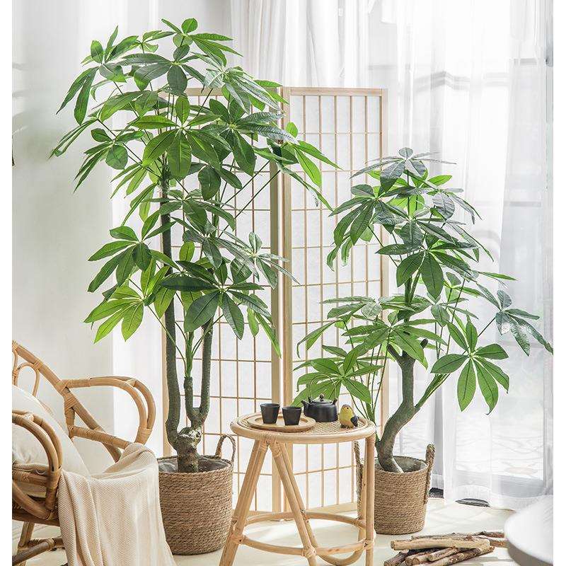 仿真植物发财树装饰办公室假绿植盆栽客厅花大型落地树塑料盆景