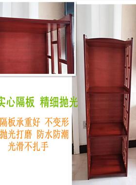 楠竹置物架竹书落储物实39939木多柜层厨房架地搁物架简易书柜收
