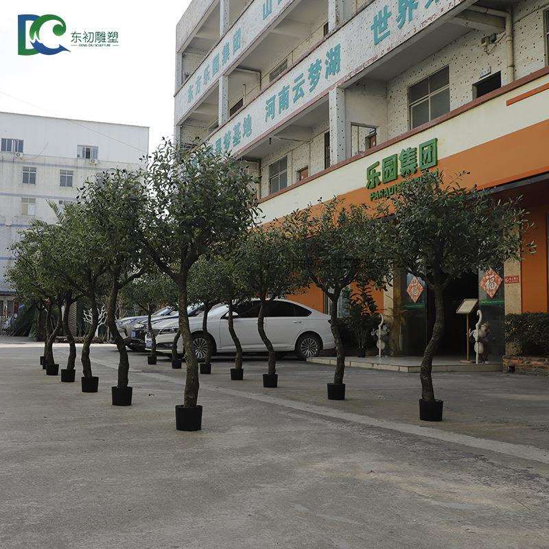 仿真橄榄树仿真小树人造盆景橄榄树人造工厂落地仿真绿植假盆栽