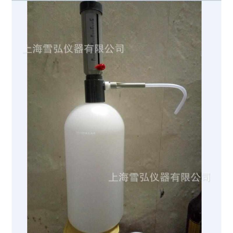 5-25ml套筒式可调定量加液器 瓶口分液器 棕色玻璃瓶加液器500ml