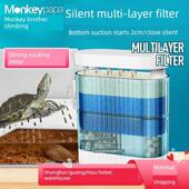 龟缸过滤器低水位过滤器龟缸水循环吸粪吸静音过滤箱鱼缸过滤器