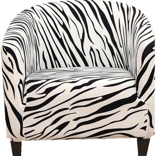 小单人沙发套罩全包套半圆弧形儿童盖布垫卡座独单个沙发椅套链衡