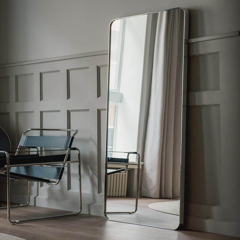 VanWOO 是物 现代轻奢全身镜设计师个性别墅服装店试衣落地全身镜