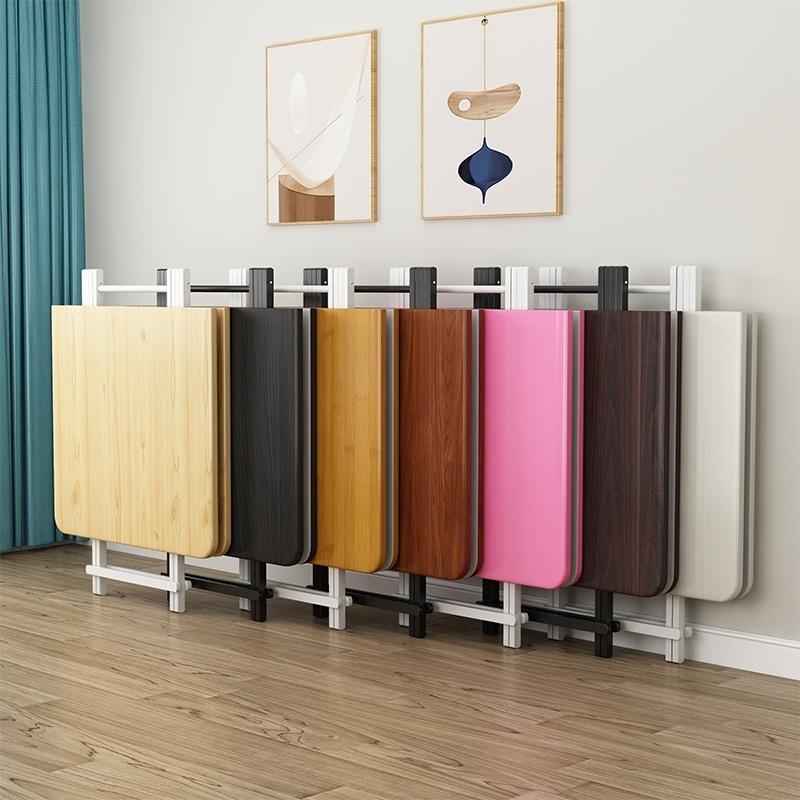 可折叠桌长方形餐桌椅家用小户型免安装简易桌子出租屋吃饭小桌子