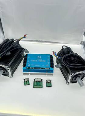 48V1000W1500RPM伺服电机套装双路驱动器CAN通讯RS232履带机器人
