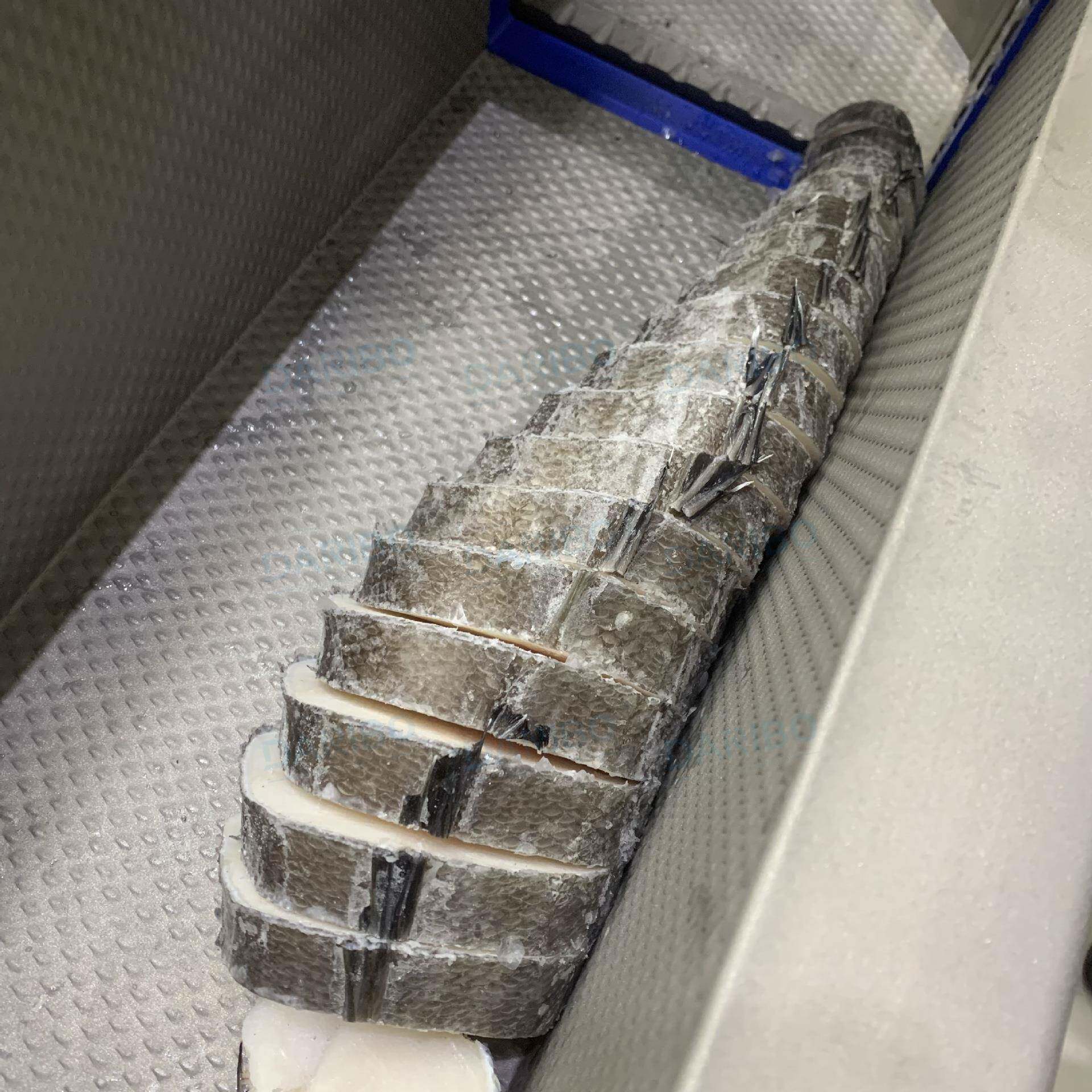 *大型马鲛鱼三文鱼切片机商用不锈钢砍排机培根肥牛切薄片机