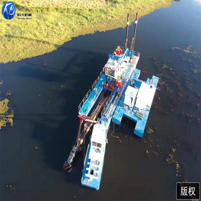 尾矿库清淤船 小型绞吸式挖泥设备 西安河大治理清淤机械 挖泥船