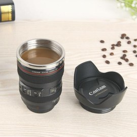 镜头杯子单反相机镜头杯，创意镜头水杯不锈钢咖啡杯，搞笑个性相机杯