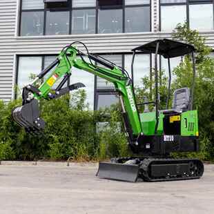 出口欧洲小型1吨挖掘机1000kg微型钩机厂家果园挖沟农用松土器