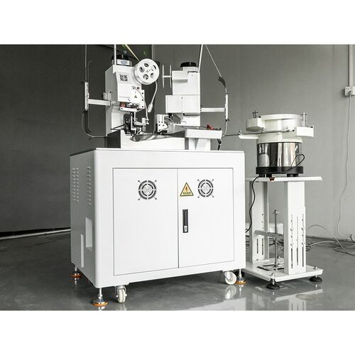 全自动双压单穿防水栓端子压着机精密型防水栓穿接工作站现货销售