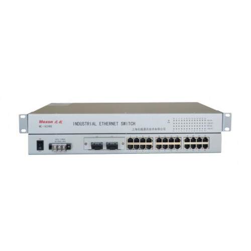 原装MeXOn兆越 ME-1624RE-C 24FE+2F 机架式百兆非网管工业以太网