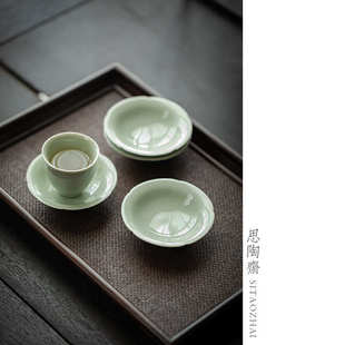 小号品茗杯陶瓷品杯手工复古单杯功夫茶具茶杯单杯 宋青釉客杯日式
