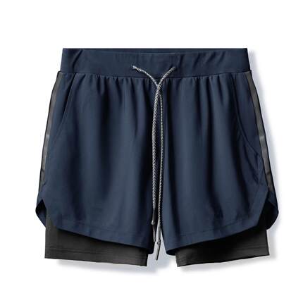 Quick-dry short pant Summer Men Sport Gym Shorts 双层短裤男