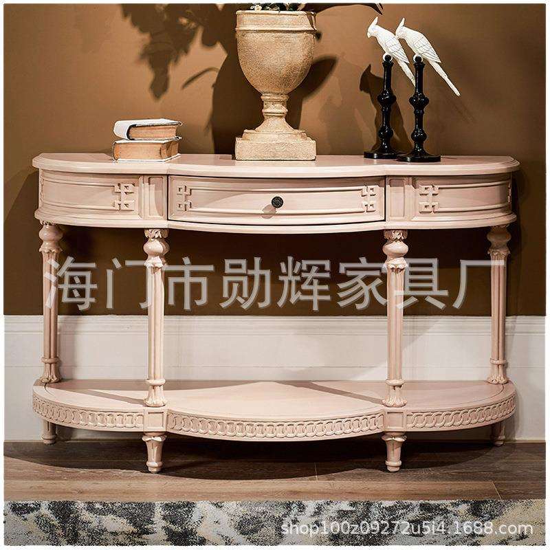 式新古约典玄关美柜简欧玄式轻奢风t-566格家具门厅柜关桌