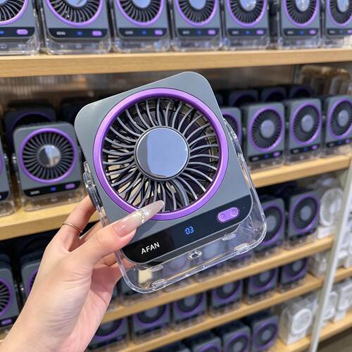 降温神器！半导体制冷风扇强力桌面家用厨房化妆室usb充电静音